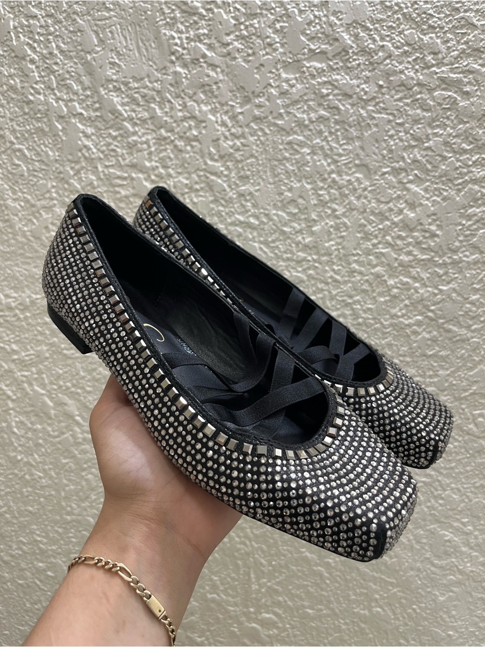 Jessica Simpson Rhinestone Mary Jane Flats
